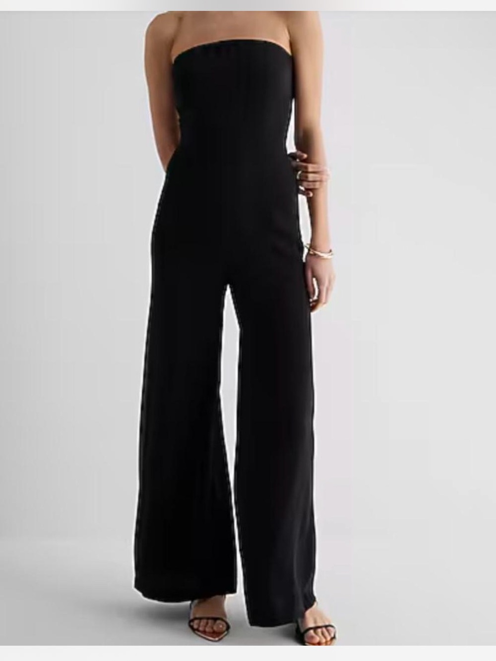 Express Strapless Wide-Leg Jumpsuit